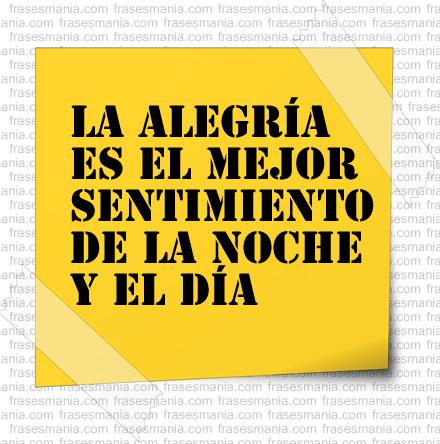 Frase de alegría