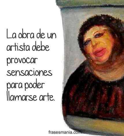 Frases graciosas de arte