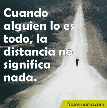 La distancia