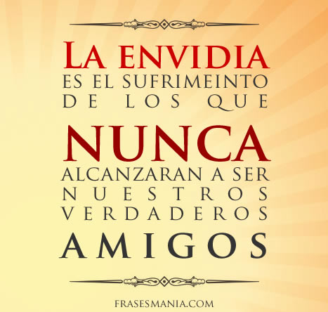 Frases de envidia - Frasesmania