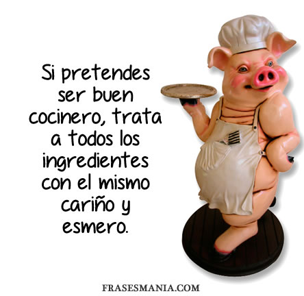 Ser buen cocinero