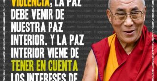 Frase sobre la paz del Dalai Lama